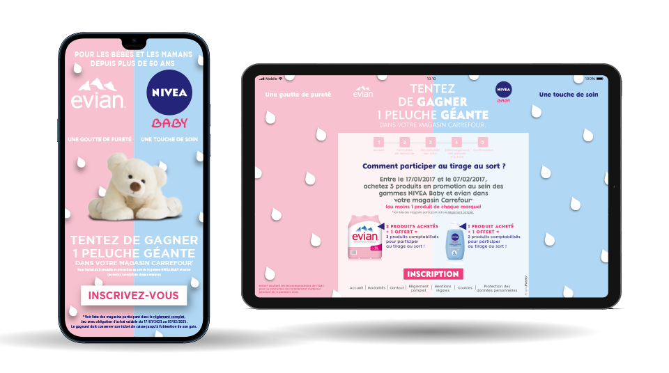 Nivea et evian 