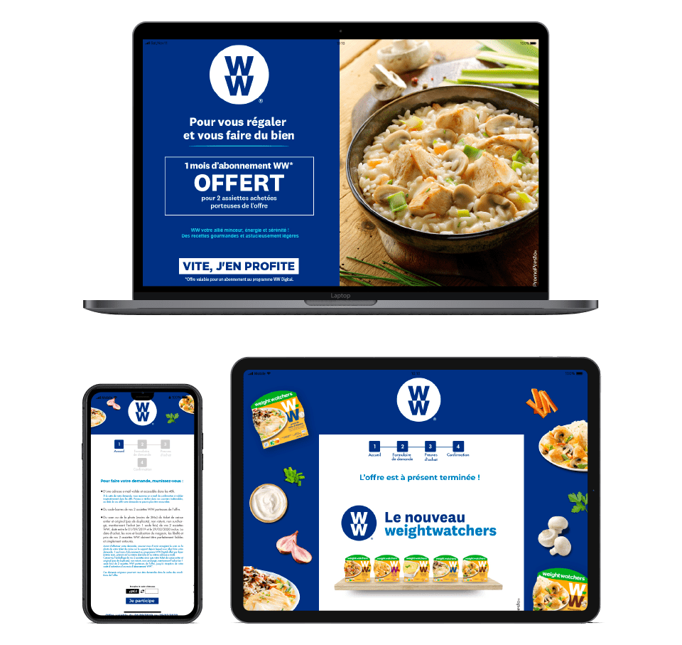 Weight Watchers avec le module Illico